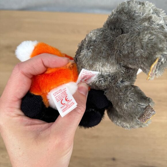 TY Beanie Boos Dangler Sloth Meadow Fox Toy LOT of 2 Small 6" VelveTy TySilk NEW - Picture 6 of 8